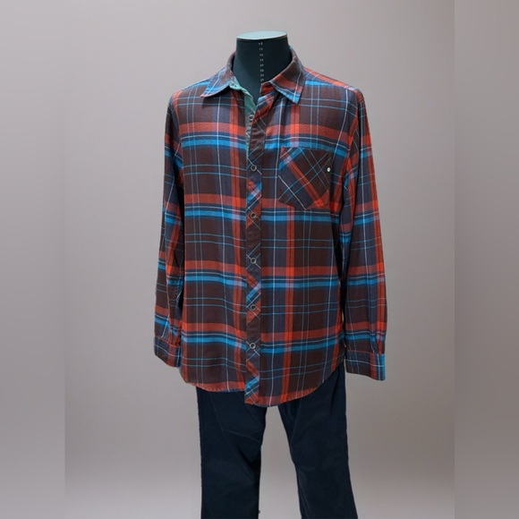 Marmot Other - Marmot Men's Casual Plaid Shirt - Brown, Blue, Red